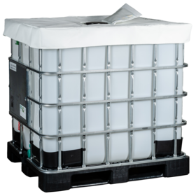 couvercle IBC blanc isolé agro/pharma 1000 L