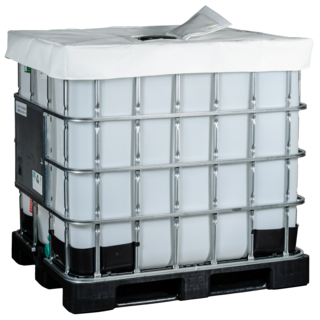 couvercle IBC blanc isolé agro/pharma 1000 L