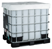 couvercle IBC blanc isolé agro/pharma 1000 L