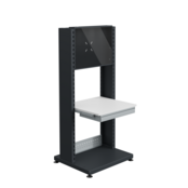 DIGIT Computerarbeitsstation mit Bildschirmgehäuse, 746 mm breit, mit Nivellierfüßen
