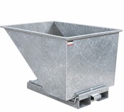 TIPPO kipcontainer 900 L – 2000 kg – Blauw RAL 5019