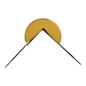 Kit de protection d’angle en mousse PU Type A – 1 m – Jaune / noir – autoadhésif