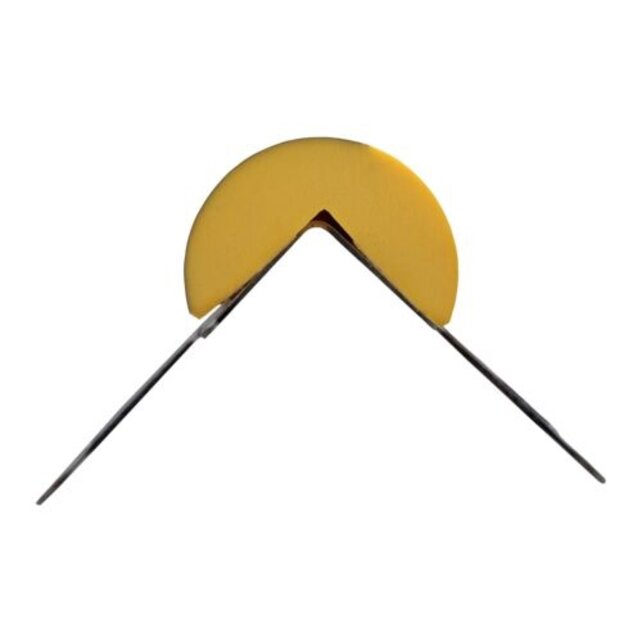 Kit de protection d’angle en mousse PU Type A – 1 m – Jaune / noir – autoadhésif