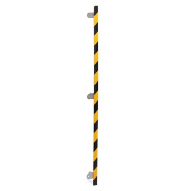 Kit de protection d’angle en mousse PU Type E – 1 m – Jaune / noir – autoadhésif