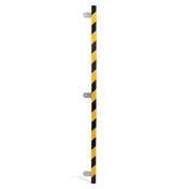 Kit de protection d’angle en mousse PU Type E – 1 m – Jaune / noir – autoadhésif