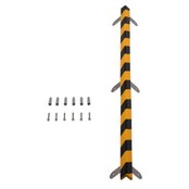 Kit de protection d’angle en mousse PU Type E – 1 m – Jaune / noir – autoadhésif