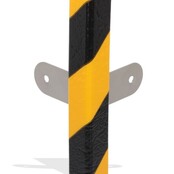 Kit de protection d’angle en mousse PU Type E – 1 m – Jaune / noir – autoadhésif