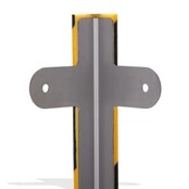 Kit de protection d’angle en mousse PU Type E – 1 m – Jaune / noir – autoadhésif