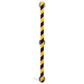Kit de protection de surface en mousse PU Type F – 1 m – Jaune / noir – autoadhésif