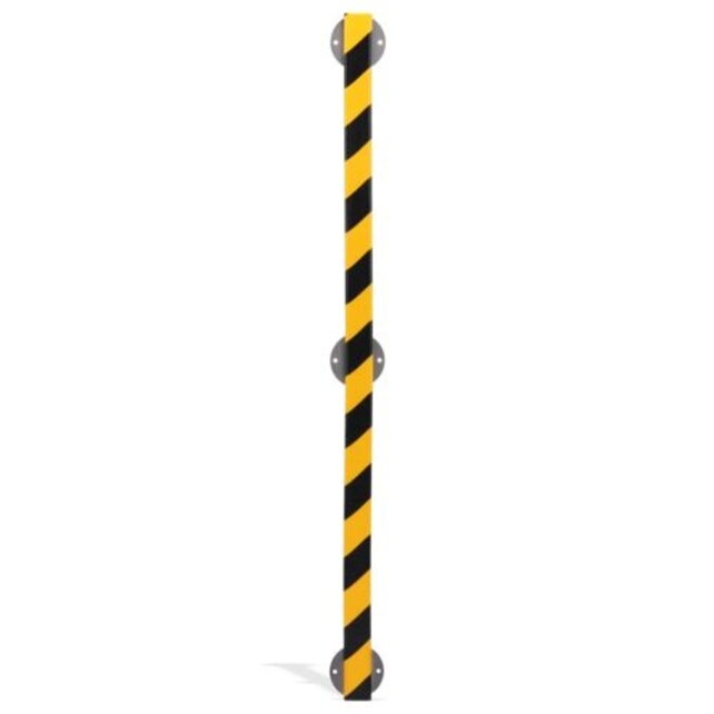 Kit de protection de surface en mousse PU Type F – 1 m – Jaune / noir – autoadhésif