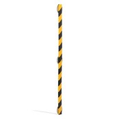 Kit de protection de surface en mousse PU Type F – 1 m – Jaune / noir – autoadhésif
