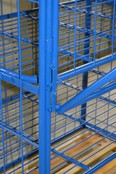 Cage Container metal H1800mm 3 shelves and 2 folding windows