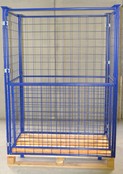 Gitteraufsatzrahmen für Paletten H1600mm, klappbar, Palettenrand, Containeraufsatz