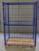Gitteraufsatzrahmen für Paletten H1600mm, klappbar, Palettenrand, Containeraufsatz