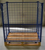Palettenaufsatzrahmen klappbare Konstruktion stapelbar 1000 mm (1200x800) | RAL5010 | 1000 kg