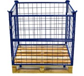 Palettenaufsatzrahmen klappbare Konstruktion stapelbar 1000 mm (1200x800) | RAL5010 | 1000 kg