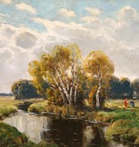 Josef Rolf Knobloch (1891 - 1964) » Öl-Gemälde Impressionismus Landschaft Münchner Malerschule süddeutsche Malerei