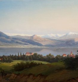 Künstler um 1840 » Öl-Gemälde Biedermeier Romantik Alpen Landschaft