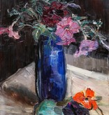 Hertha Mackensen (1884 - 1949) » Öl-Gemälde Impressionismus Blumen Stillleben Blumenstillleben Worpsweder Künstlerkolonie