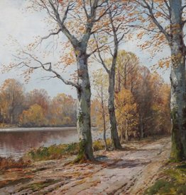 Carl Bertold (*1870) » Öl-Gemälde Herbst Landschaft Düsseldorfer Malerschule