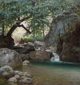 Gustav Schliwa (1866 - ca. 1930) » Öl-Gemälde Naturalismus Realismus Wald Waldlandschaft Landschaft Berliner Maler