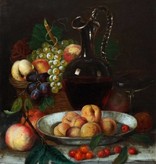 Josef Correggio (1810 - 1891) » Öl-Gemälde Obst Früchte Stillleben Biedermeier Münchner Maler