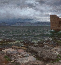 Julius Runge (1843 - 1922) » Öl-Gemälde Naturalismus Meer mediterrane Küstenlandschaft