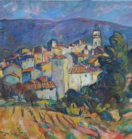 Fritz Meijer (1900 - 1969) » Öl-Gemälde Klassische Moderne Postimpressionismus Expressionismus Italien Tessin Landschaft