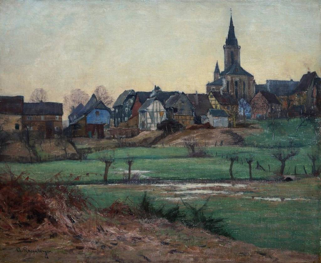 Alfred Rasenberger (1885 - 1948) » Öl-Gemälde Impressionismus Düsseldorfer Malerschule