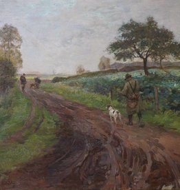 Franz Kiederich (1873 - 1953) » Öl-Gemälde Jagd Düsseldorfer Malerschule