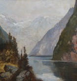 Eduard Büchler (1861 - 1958) » Öl-Gemälde Impressionismus Jugendstil  Landschaft Alpen Königssee Berchtesgaden