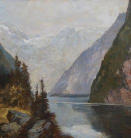 Eduard Büchler (1861 - 1958) » Öl-Gemälde Impressionismus Jugendstil  Landschaft Alpen Königssee Berchtesgaden