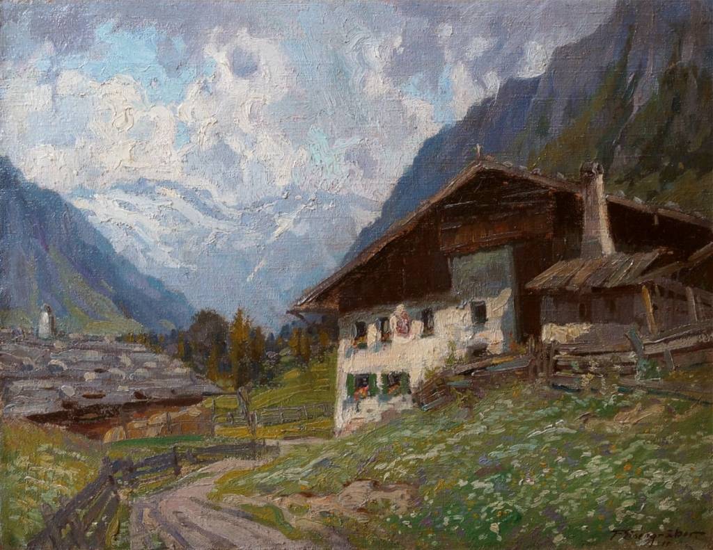 Felix Eisengräber (1874 - 1940) » Öl-Gemälde Impressionismus Landschaft Münchner Malerschule süddeutsche Malerei