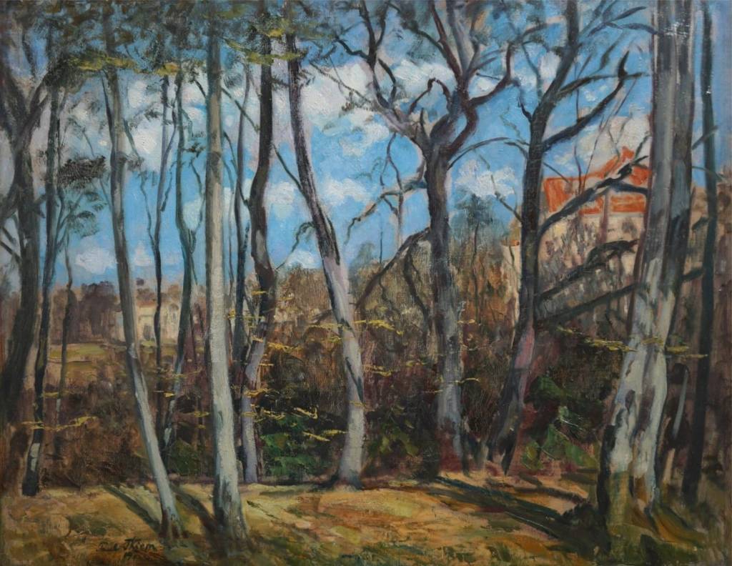 Paul Thiem  (1958 - 1922) » Öl-Gemälde Impressionismus Park Landschaft