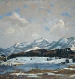 Felix Bürgers (1870 - 1934) ­» Öl-Gemälde Winter Landschaft Winterlandschaft Schnee Schneelandschaft Alpen Münchner Secession süddeutsche Malerei