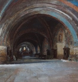 Curt Stoeving (1863 - 1939) zugeschr. » Öl-Gemälde Kircheninnenraum