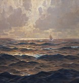 Erich Mercker (1891 - 1973) » Öl-Gemälde Impressionismus Meer Seestück Marinemalerei