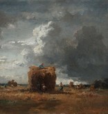 Fritz Halberg-Krauss (1874 - 1951)  » Öl-Gemälde Landschaftsgemälde Impressionismus Ernte Landschaft Münchner Malerschule süddeutsche Malerei