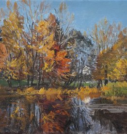 Alfred Thielemann (1883 - 1973) » Öl-Gemälde Münchner Maler Herbst Landschaft Impressionismus süddeutsche Malerei