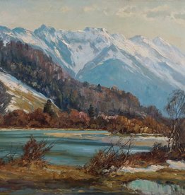 Paul Johann Walch (1881 - 1958) » Öl-Gemälde Impressionismus süddeutsche Malerei Voralpenlandschaft