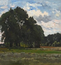 Fritz Halberg-Krauss (1874 - 1951) » Öl-Gemälde Landschaftsgemälde Impressionismus Ernte Landschaft  Münchner Malerschule süddeutsche Malerei