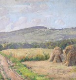 Carl Stolz (1894 - 1978) » Ölgemälde Impressionismus Taunus Ernte Landschaft