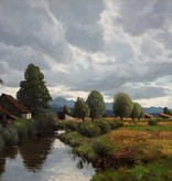 Carl Schaette (1884 - 1951) » Öl-Gemälde Impressionismus Landschaft süddeutsche Malerei