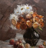 Franz Marx (1889 - 1960) » Öl-Gemälde Spät-Impressionismus Blumen Obst Stillleben Blumenstillleben