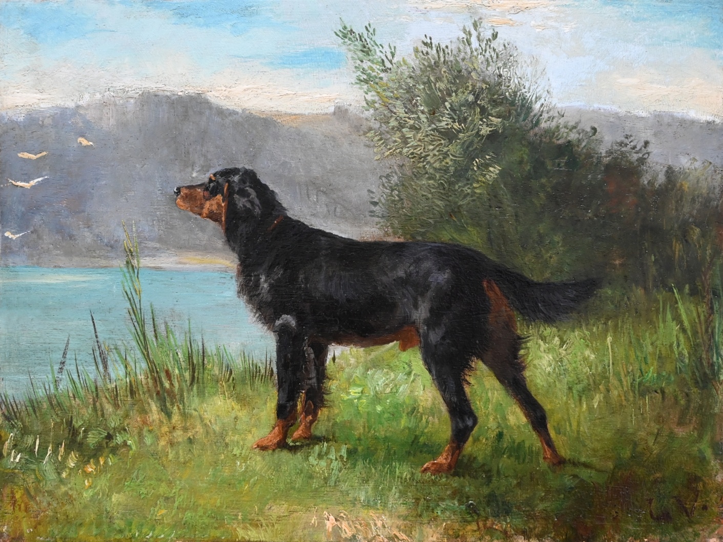 Ludwig Gustav Voltz (1825 - 1911) » Öl-Gemälde Spätromantik Münchner Malerschule