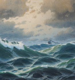 Max Jensen (1866 - 1931) » Öl-Gemälde Meer Marinemalerei