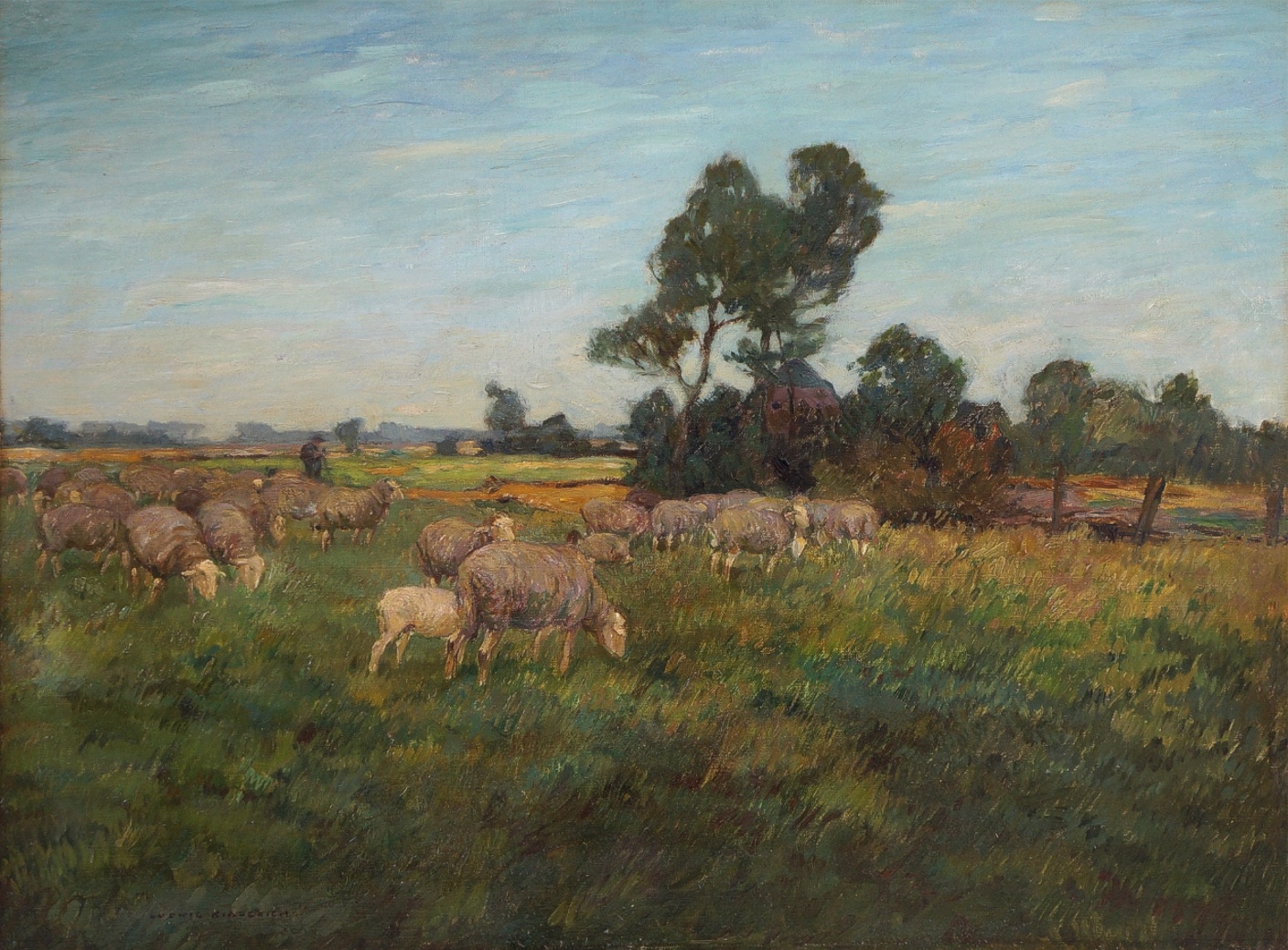 Ludwig Kiederich (1875 - 1929) » Öl-Gemälde Düsseldorfer Malerschule Tiermalerei