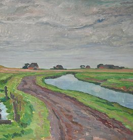 Ingwer Paulsen (1883 - 1943) » Öl-Gemälde Postimpressionismus Friesland Nordsee Hallig norddeutsche Malerei