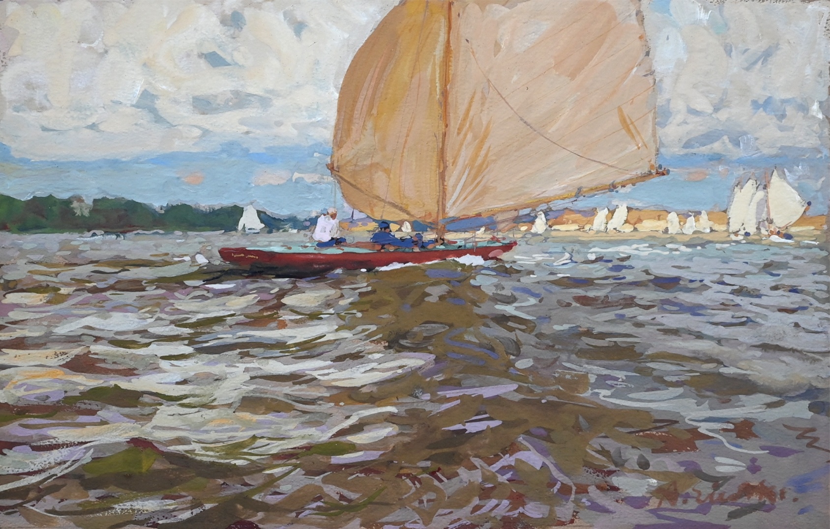 August Eiebakke (1867 - 1938) » Gemälde Impressionismus