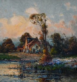 Éloi Noël Bouvard (1875 - 1957) » Öl-Gemälde Impressionismus Frankreich Landschaft